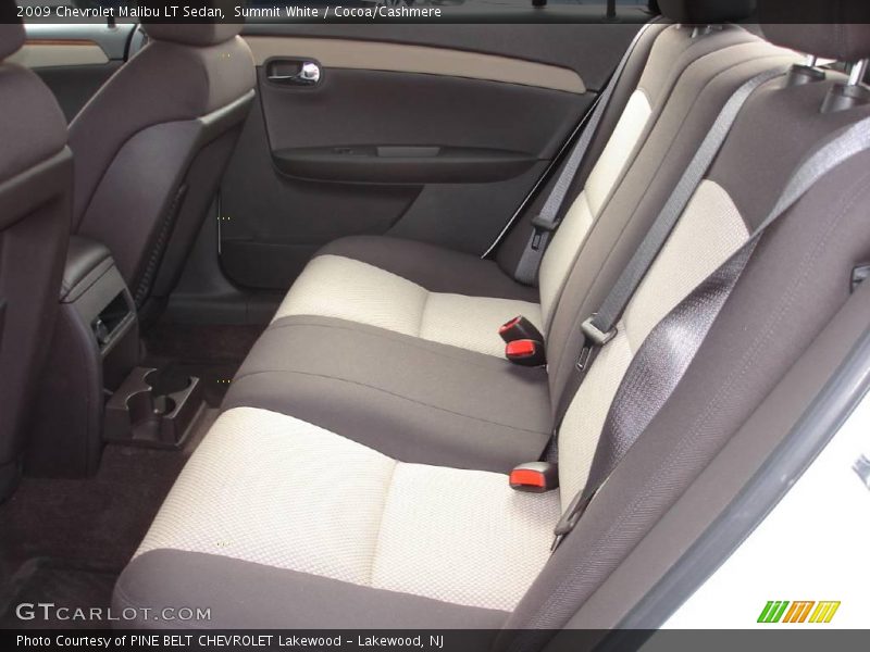 Summit White / Cocoa/Cashmere 2009 Chevrolet Malibu LT Sedan