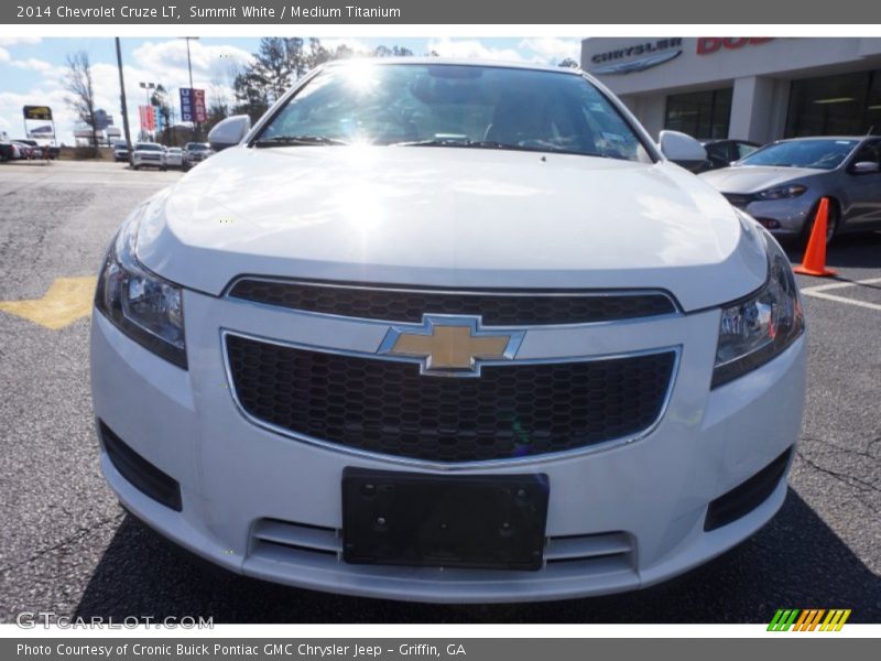 Summit White / Medium Titanium 2014 Chevrolet Cruze LT