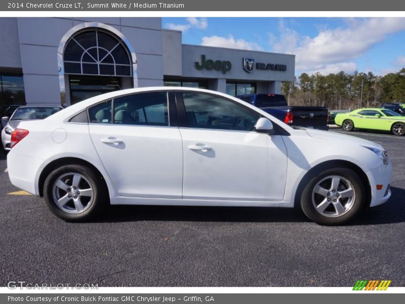 Summit White / Medium Titanium 2014 Chevrolet Cruze LT