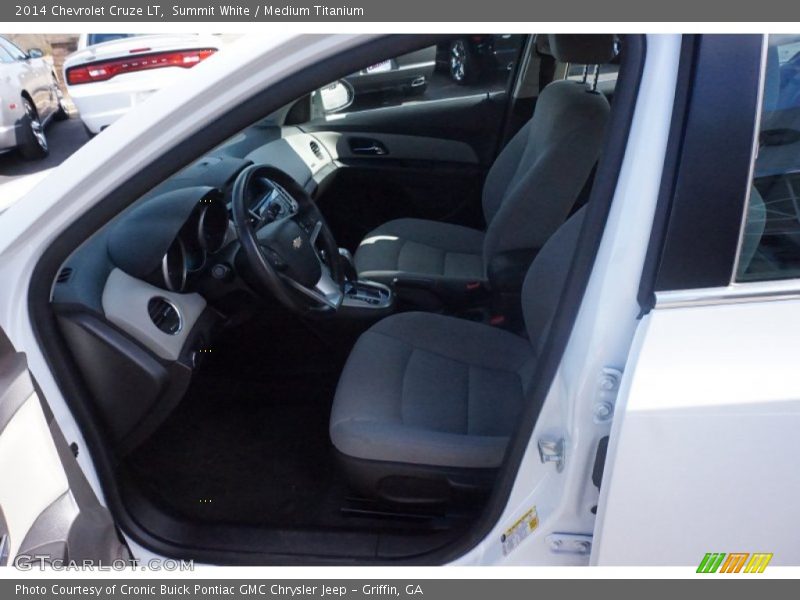 Summit White / Medium Titanium 2014 Chevrolet Cruze LT
