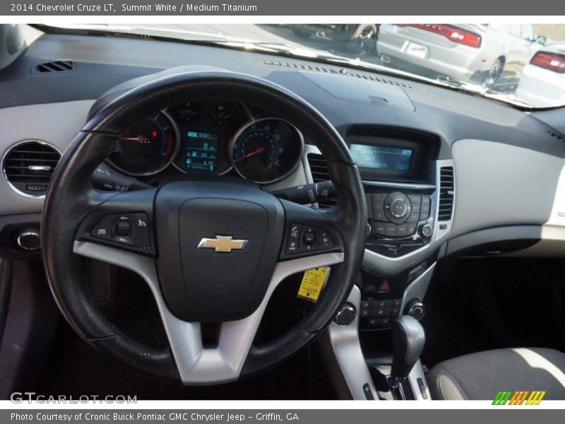 Summit White / Medium Titanium 2014 Chevrolet Cruze LT