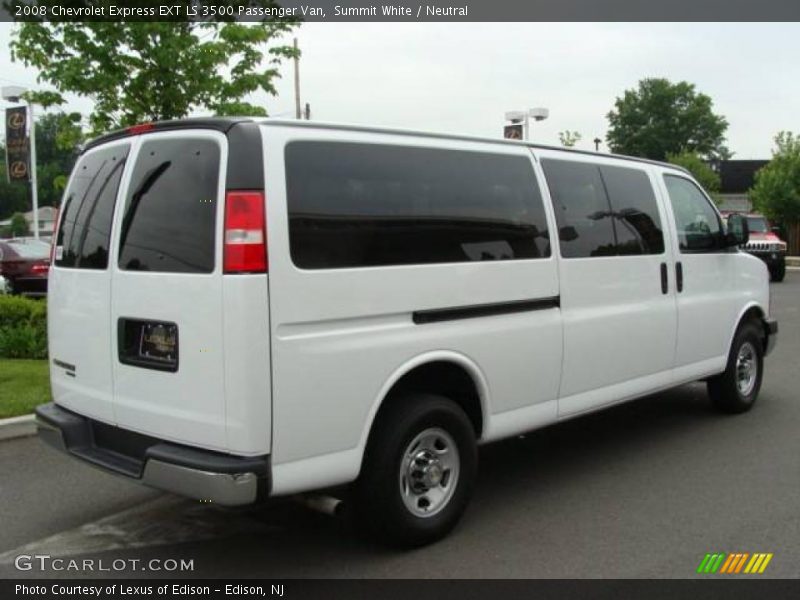 Summit White / Neutral 2008 Chevrolet Express EXT LS 3500 Passenger Van