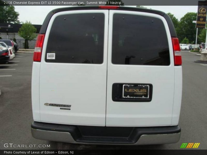 Summit White / Neutral 2008 Chevrolet Express EXT LS 3500 Passenger Van