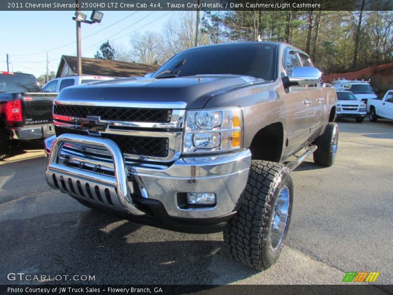 Taupe Grey Metallic / Dark Cashmere/Light Cashmere 2011 Chevrolet Silverado 2500HD LTZ Crew Cab 4x4