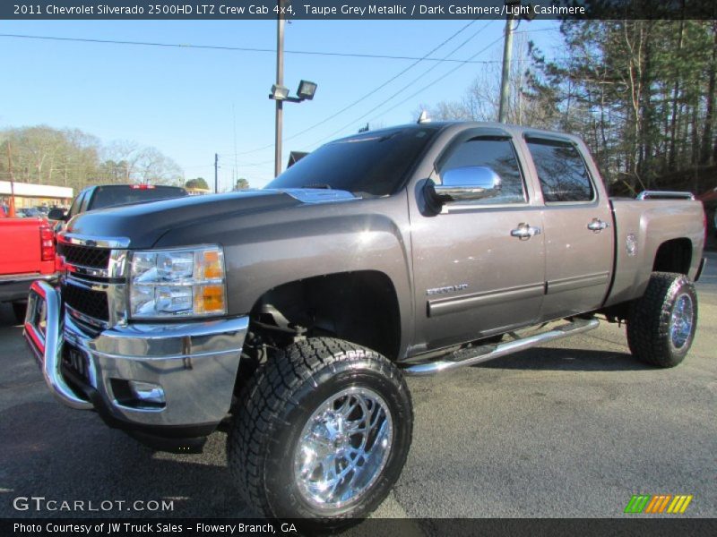 Taupe Grey Metallic / Dark Cashmere/Light Cashmere 2011 Chevrolet Silverado 2500HD LTZ Crew Cab 4x4