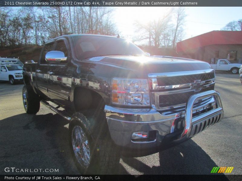 Taupe Grey Metallic / Dark Cashmere/Light Cashmere 2011 Chevrolet Silverado 2500HD LTZ Crew Cab 4x4