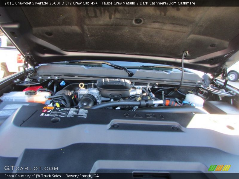 Taupe Grey Metallic / Dark Cashmere/Light Cashmere 2011 Chevrolet Silverado 2500HD LTZ Crew Cab 4x4
