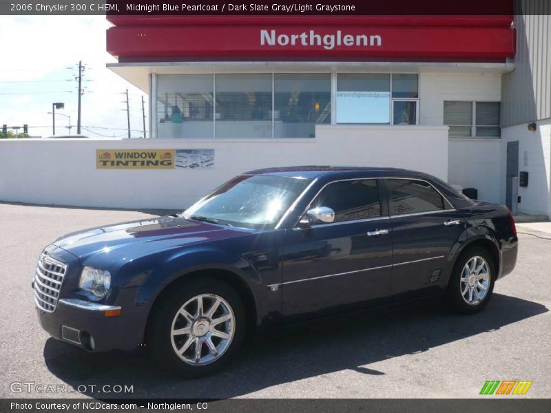 Midnight Blue Pearlcoat / Dark Slate Gray/Light Graystone 2006 Chrysler 300 C HEMI