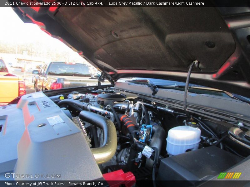 Taupe Grey Metallic / Dark Cashmere/Light Cashmere 2011 Chevrolet Silverado 2500HD LTZ Crew Cab 4x4