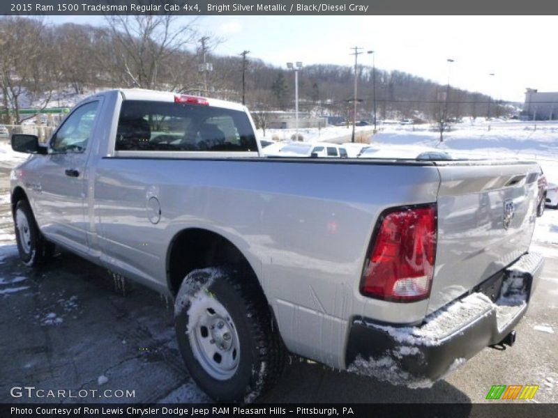Bright Silver Metallic / Black/Diesel Gray 2015 Ram 1500 Tradesman Regular Cab 4x4