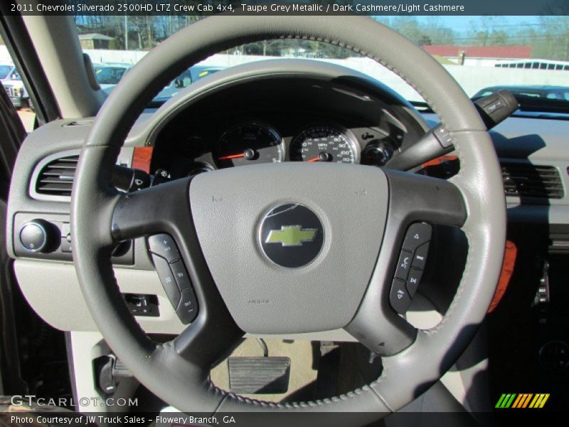 Taupe Grey Metallic / Dark Cashmere/Light Cashmere 2011 Chevrolet Silverado 2500HD LTZ Crew Cab 4x4