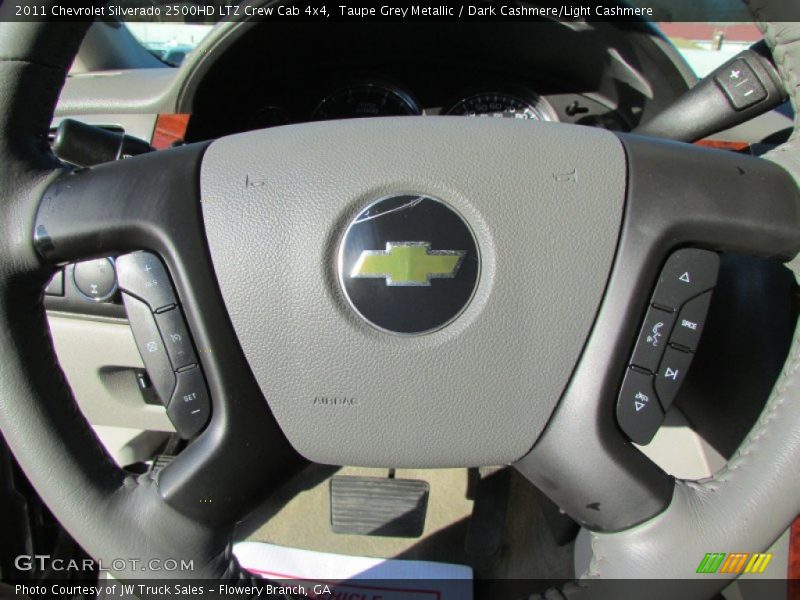 Taupe Grey Metallic / Dark Cashmere/Light Cashmere 2011 Chevrolet Silverado 2500HD LTZ Crew Cab 4x4