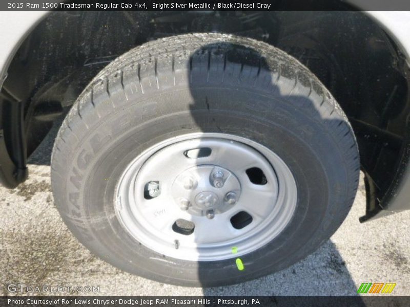 Bright Silver Metallic / Black/Diesel Gray 2015 Ram 1500 Tradesman Regular Cab 4x4