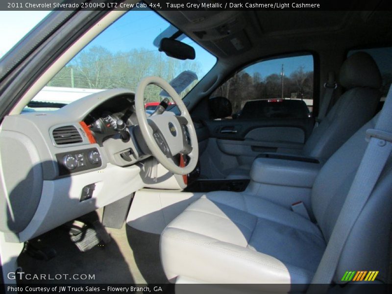 Taupe Grey Metallic / Dark Cashmere/Light Cashmere 2011 Chevrolet Silverado 2500HD LTZ Crew Cab 4x4
