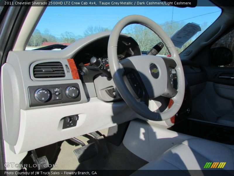 Taupe Grey Metallic / Dark Cashmere/Light Cashmere 2011 Chevrolet Silverado 2500HD LTZ Crew Cab 4x4