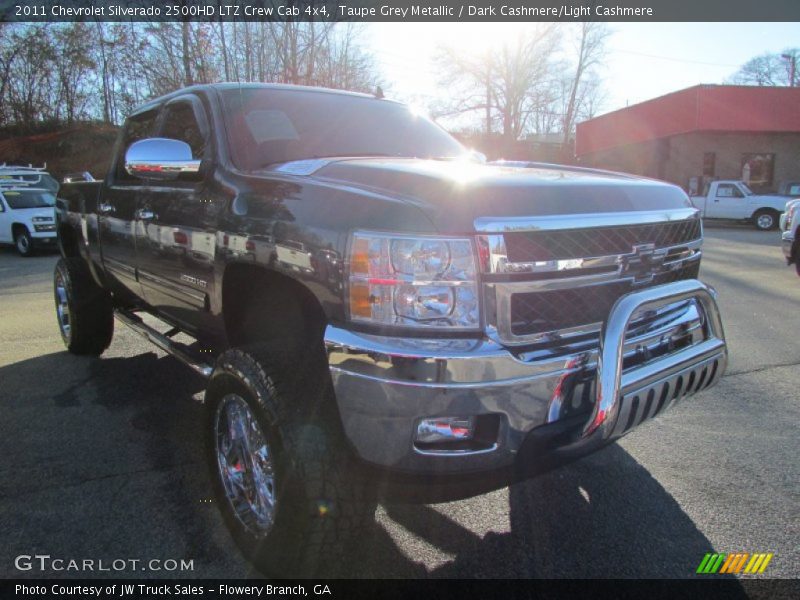 Taupe Grey Metallic / Dark Cashmere/Light Cashmere 2011 Chevrolet Silverado 2500HD LTZ Crew Cab 4x4