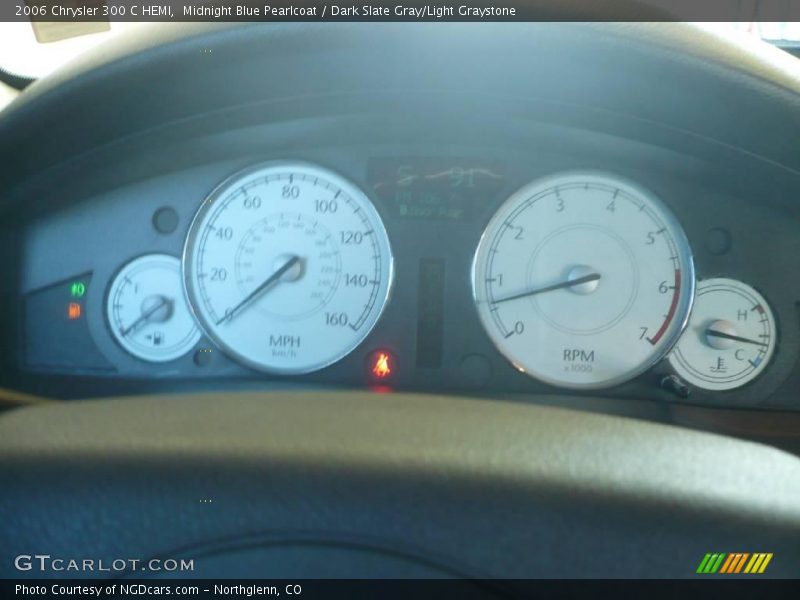 Midnight Blue Pearlcoat / Dark Slate Gray/Light Graystone 2006 Chrysler 300 C HEMI