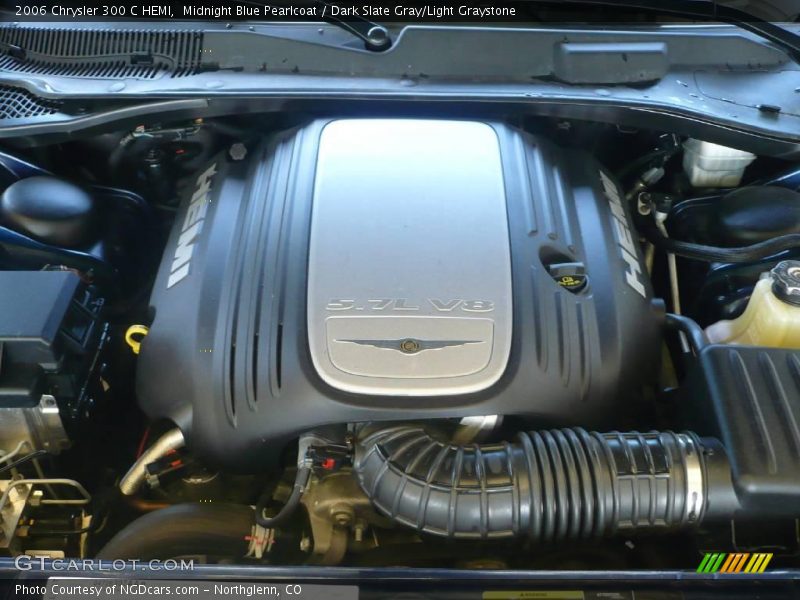 Midnight Blue Pearlcoat / Dark Slate Gray/Light Graystone 2006 Chrysler 300 C HEMI