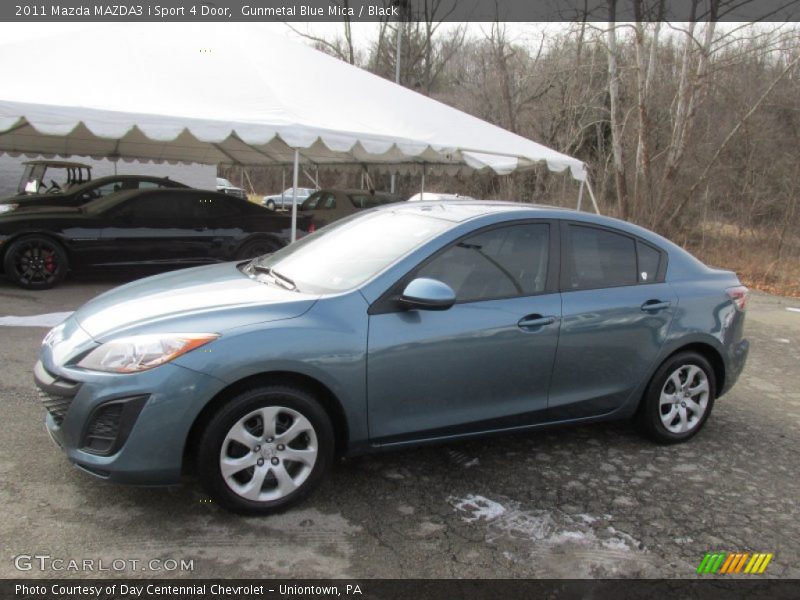 Gunmetal Blue Mica / Black 2011 Mazda MAZDA3 i Sport 4 Door