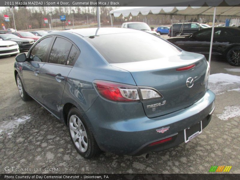 Gunmetal Blue Mica / Black 2011 Mazda MAZDA3 i Sport 4 Door
