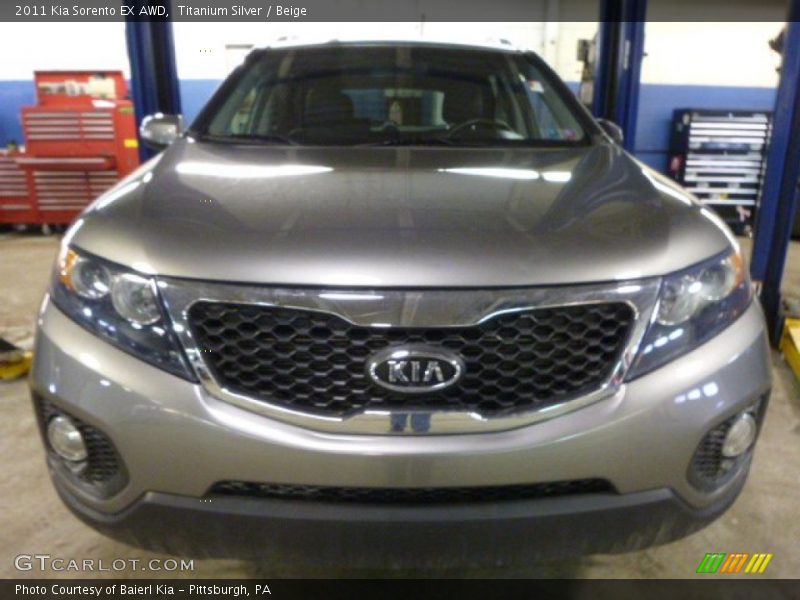 Titanium Silver / Beige 2011 Kia Sorento EX AWD