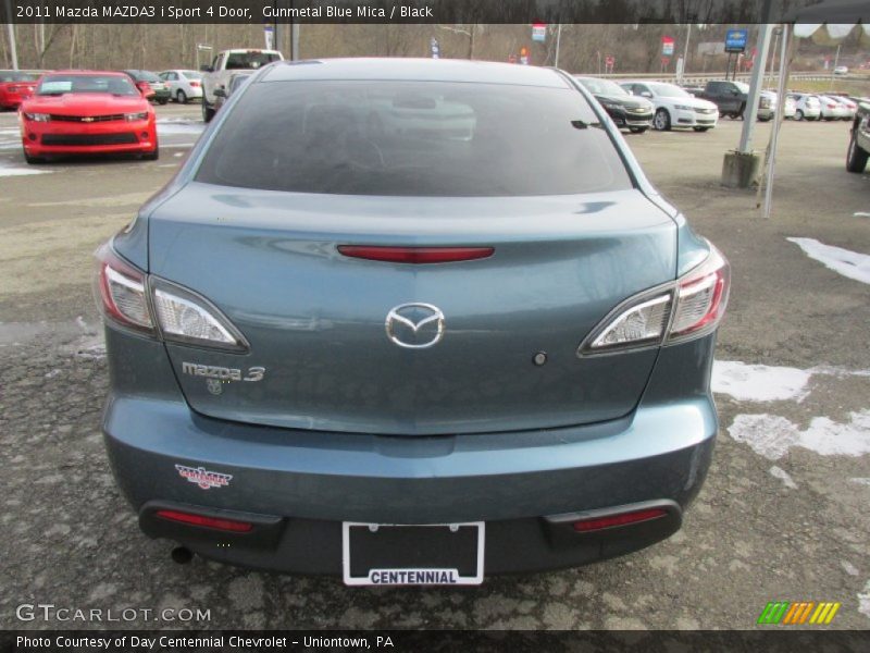 Gunmetal Blue Mica / Black 2011 Mazda MAZDA3 i Sport 4 Door