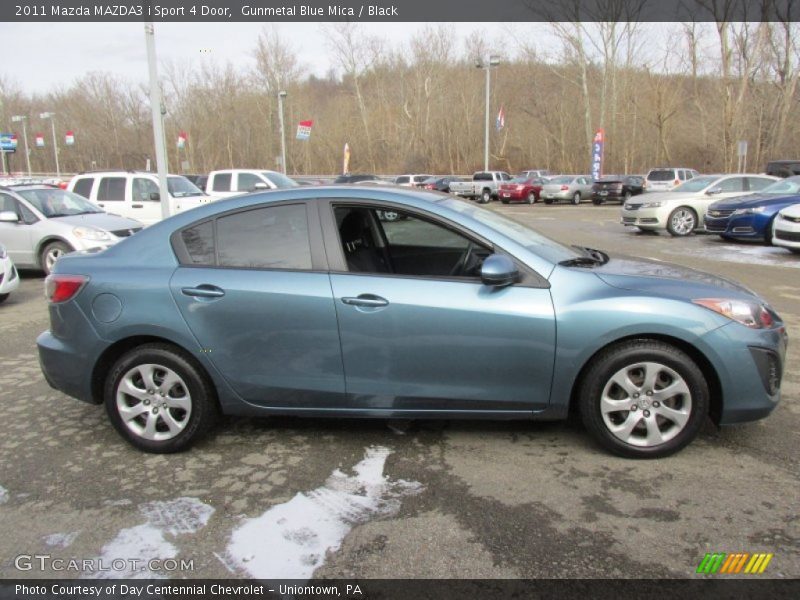 Gunmetal Blue Mica / Black 2011 Mazda MAZDA3 i Sport 4 Door