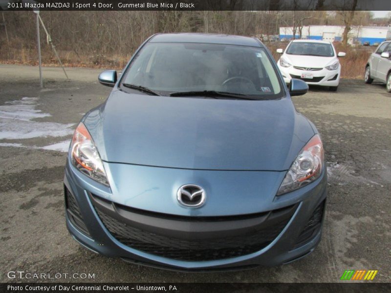 Gunmetal Blue Mica / Black 2011 Mazda MAZDA3 i Sport 4 Door