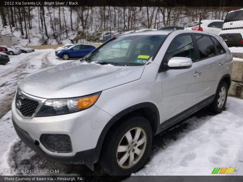 Bright Silver / Black 2012 Kia Sorento LX