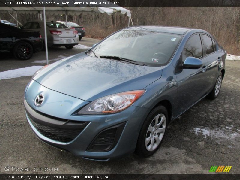 Gunmetal Blue Mica / Black 2011 Mazda MAZDA3 i Sport 4 Door