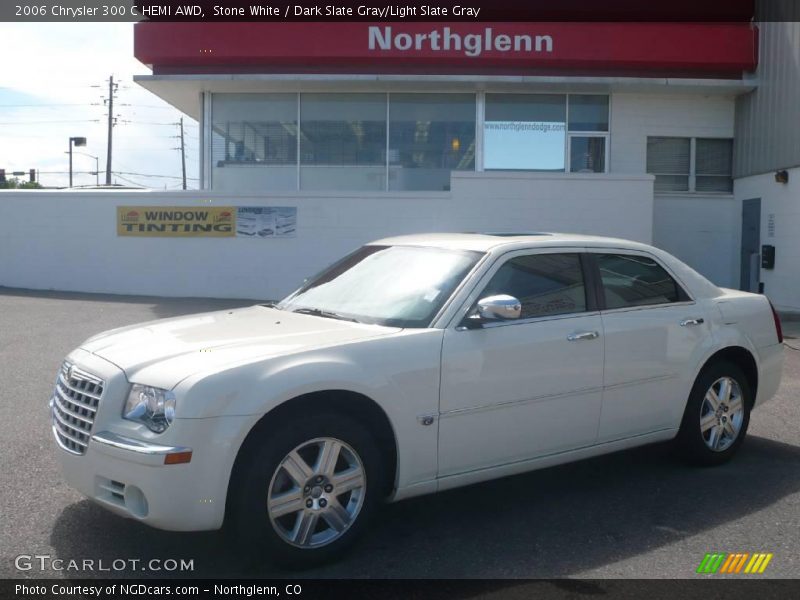 Stone White / Dark Slate Gray/Light Slate Gray 2006 Chrysler 300 C HEMI AWD