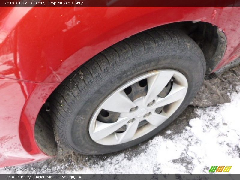 Tropical Red / Gray 2010 Kia Rio LX Sedan