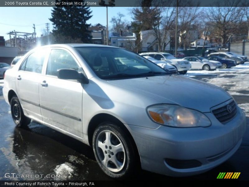 Silver Streak Mica / Stone 2006 Toyota Corolla CE