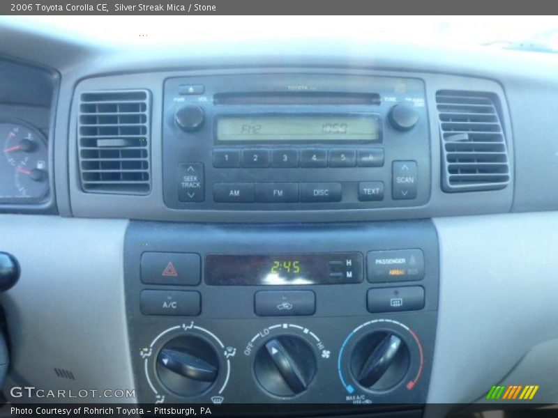 Silver Streak Mica / Stone 2006 Toyota Corolla CE