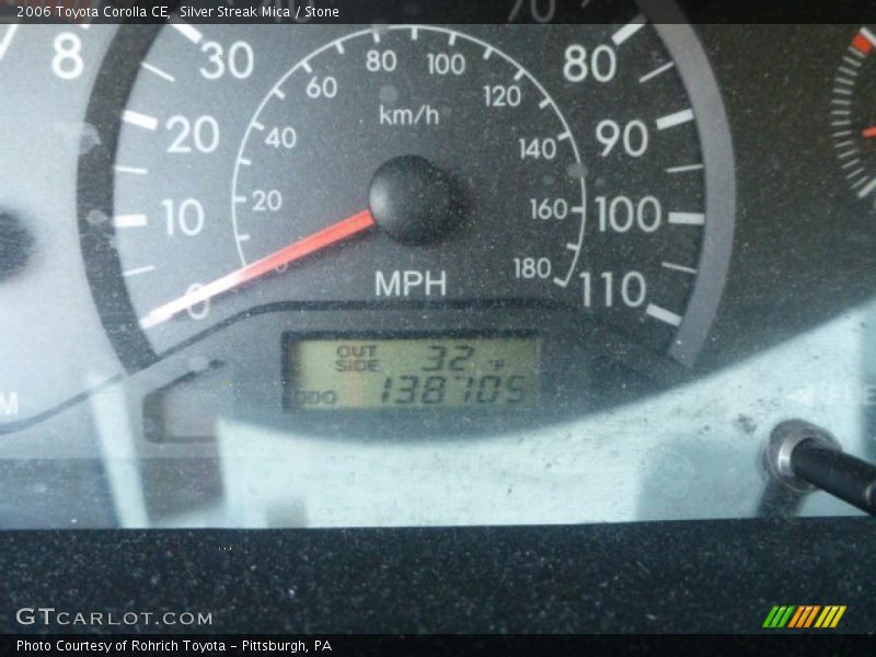 Silver Streak Mica / Stone 2006 Toyota Corolla CE