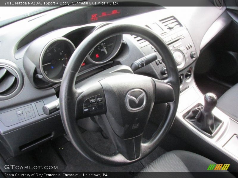 Gunmetal Blue Mica / Black 2011 Mazda MAZDA3 i Sport 4 Door