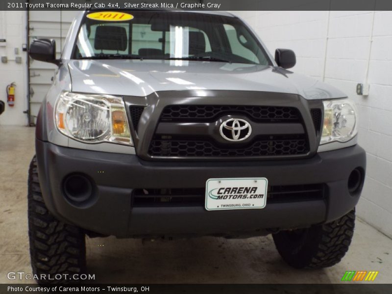 Silver Streak Mica / Graphite Gray 2011 Toyota Tacoma Regular Cab 4x4