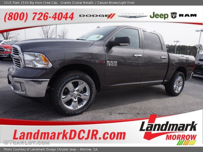 Granite Crystal Metallic / Canyon Brown/Light Frost 2015 Ram 1500 Big Horn Crew Cab