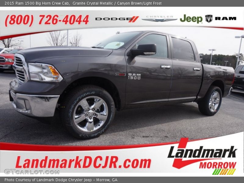 Granite Crystal Metallic / Canyon Brown/Light Frost 2015 Ram 1500 Big Horn Crew Cab