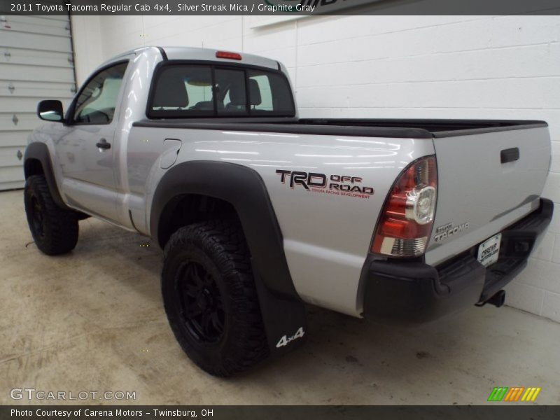 Silver Streak Mica / Graphite Gray 2011 Toyota Tacoma Regular Cab 4x4
