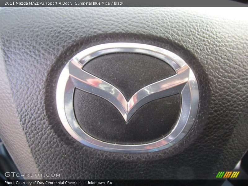 Gunmetal Blue Mica / Black 2011 Mazda MAZDA3 i Sport 4 Door