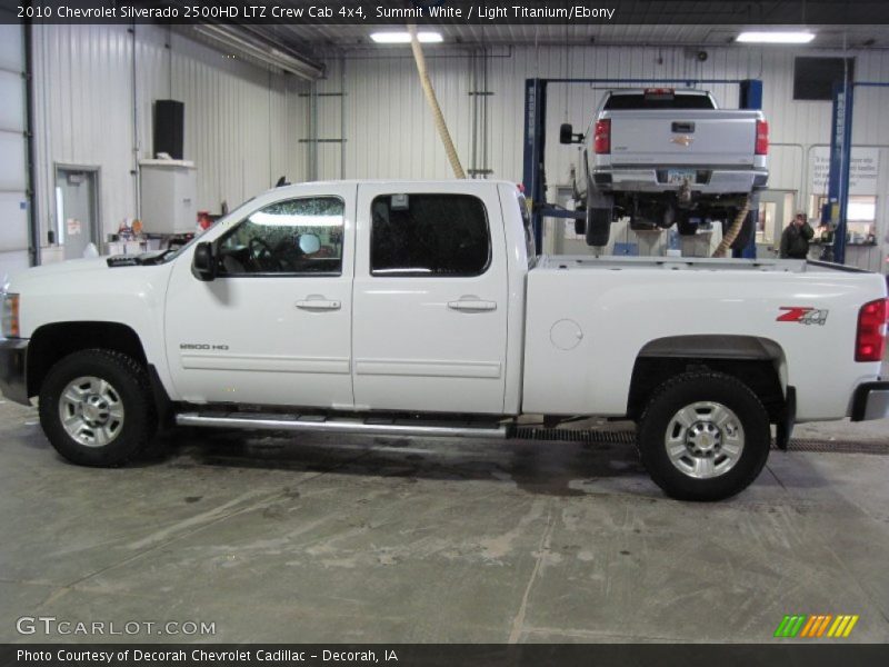 Summit White / Light Titanium/Ebony 2010 Chevrolet Silverado 2500HD LTZ Crew Cab 4x4