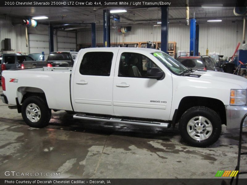 Summit White / Light Titanium/Ebony 2010 Chevrolet Silverado 2500HD LTZ Crew Cab 4x4