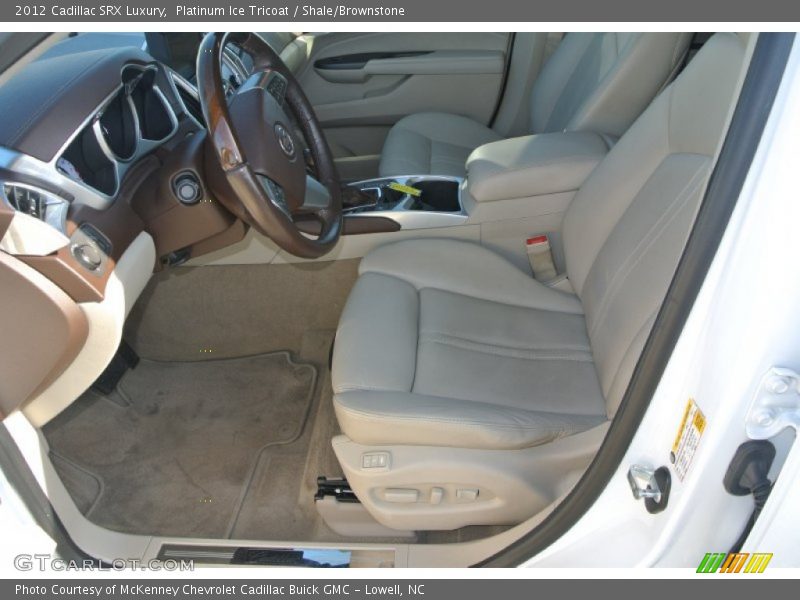 Platinum Ice Tricoat / Shale/Brownstone 2012 Cadillac SRX Luxury