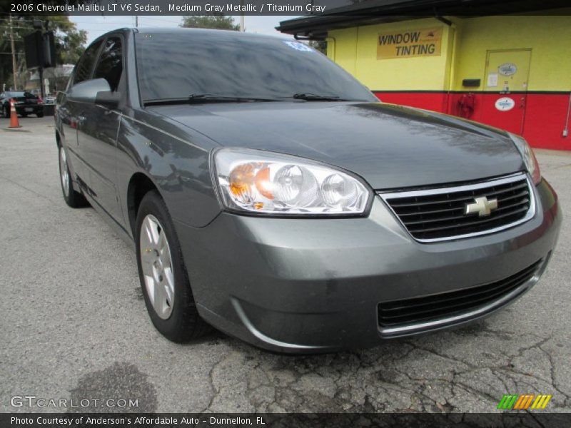 Medium Gray Metallic / Titanium Gray 2006 Chevrolet Malibu LT V6 Sedan