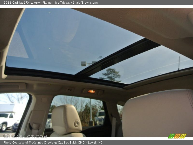 Platinum Ice Tricoat / Shale/Brownstone 2012 Cadillac SRX Luxury