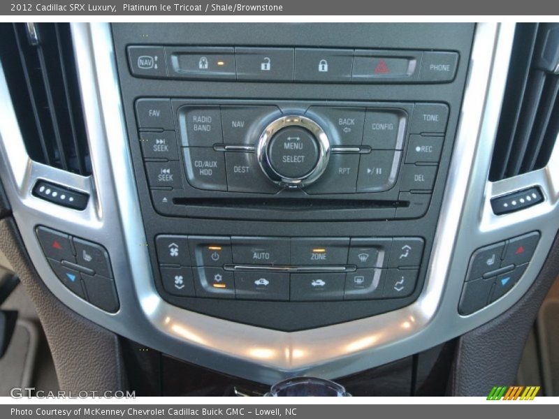 Platinum Ice Tricoat / Shale/Brownstone 2012 Cadillac SRX Luxury