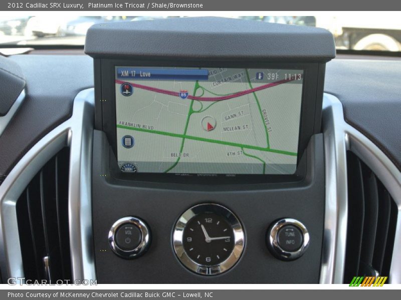 Platinum Ice Tricoat / Shale/Brownstone 2012 Cadillac SRX Luxury