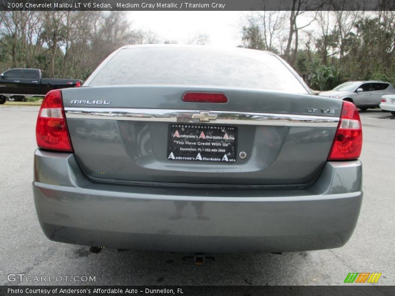 Medium Gray Metallic / Titanium Gray 2006 Chevrolet Malibu LT V6 Sedan