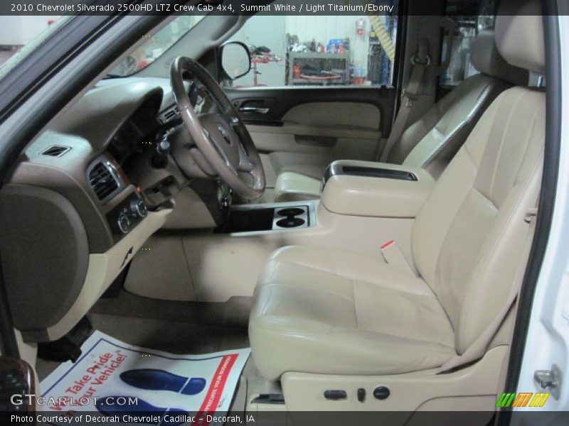 Summit White / Light Titanium/Ebony 2010 Chevrolet Silverado 2500HD LTZ Crew Cab 4x4